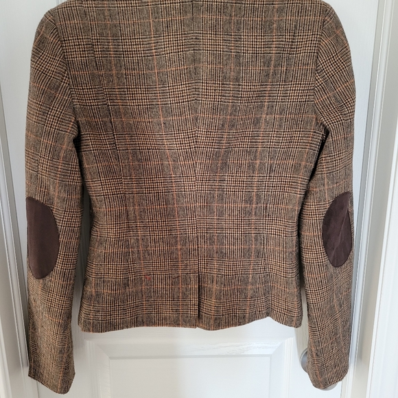Suzy Shier tweed Blazer with elbow patches size small - Picture 2 of 3